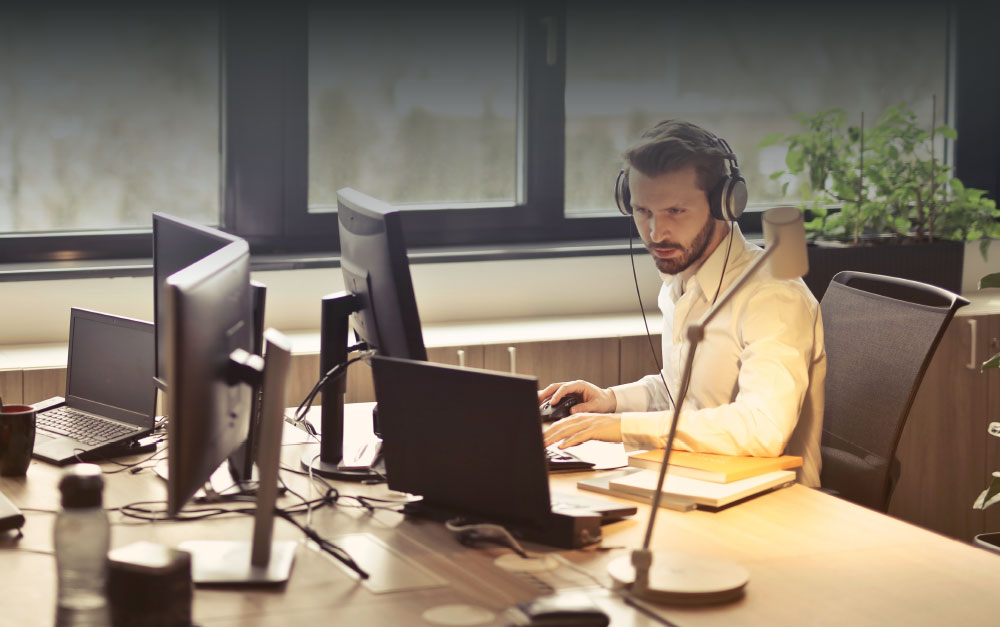 Man working in office